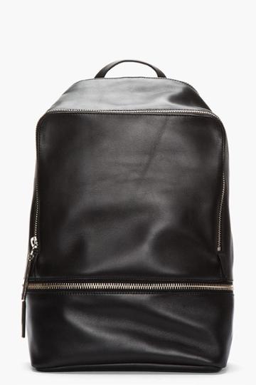 3.1 Phillip Lim Black Leather Zip Around Backpack