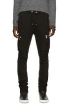 Balmain Black Cargo Lounge Pants