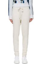 Baja East Beige Merino Ribbed Lounge Pants