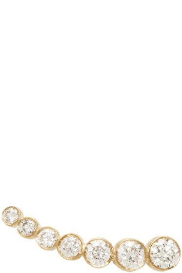 Sophie Bille Brahe Gold Petit Croissant De Lune Single Earring