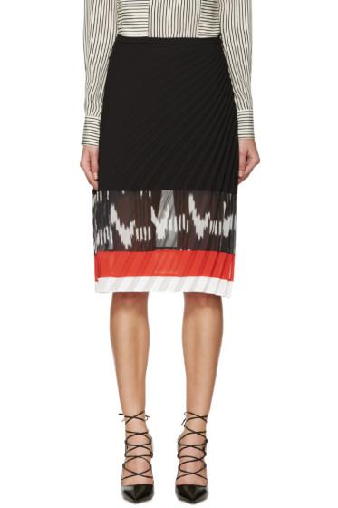 Altuzarra Black Diagonal Pleat Camille Skirt