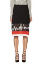 Altuzarra Black Diagonal Pleat Camille Skirt