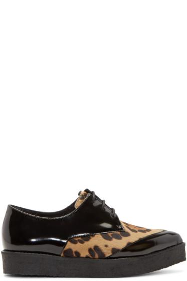 Pierre Hardy Black Calf-hair Creepers