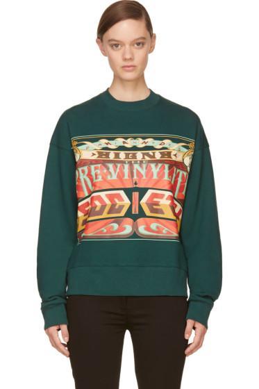 Juun.j Green The Pre-vinylite Society Sweatshirt