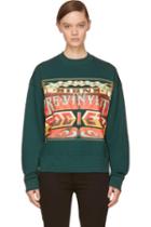 Juun.j Green The Pre-vinylite Society Sweatshirt