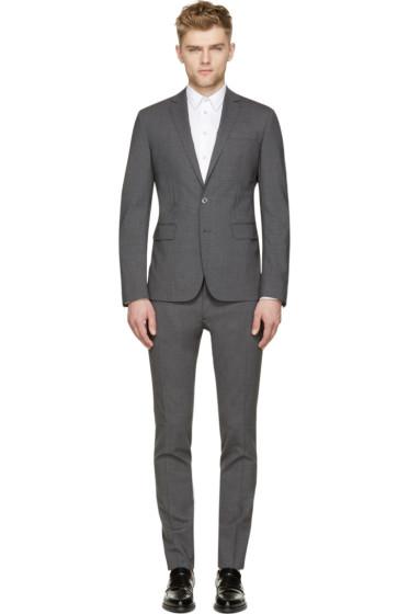 Dsquared2 Grey Wool Paris Suit