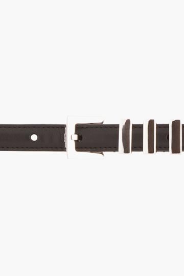 Saint Laurent Black Leather Metal-detailed Belt