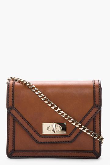 Givenchy Brown Vintage Leather Sharktooth Shoulder Bag
