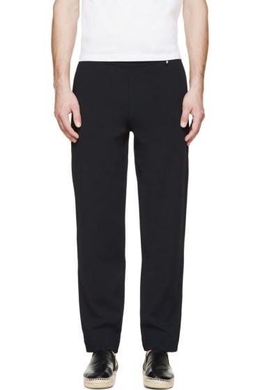 Valentino Navy Blue Slouched Lounge Pants