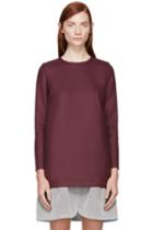 Mother Of Pearl Burgundy Layered Harrow Dress