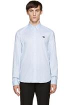 Kenzo Blue Eye Logo Oxford Shirt