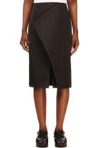 Roksanda Black Folded Panel Balmont Skirt