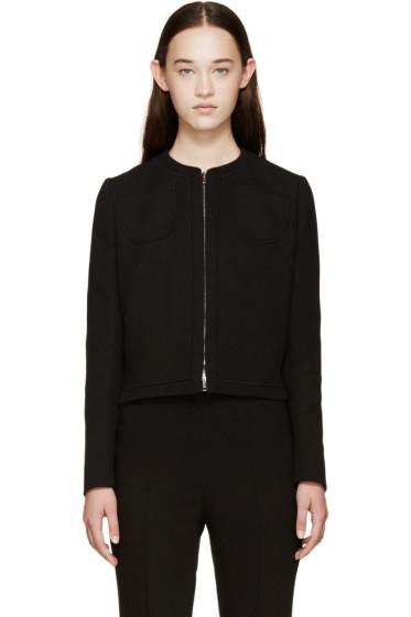 Giambattista Valli Black Zip-up Silk Jacket
