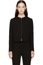 Giambattista Valli Black Zip-up Silk Jacket