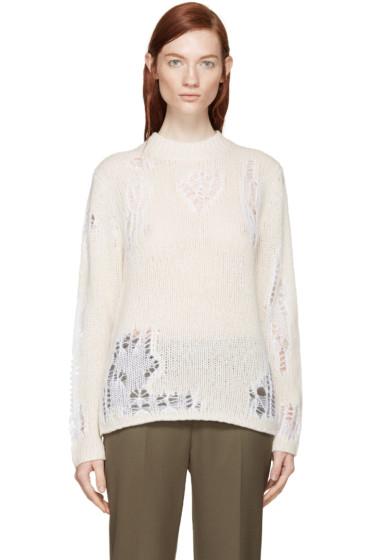 3.1 Phillip Lim Pink Wool Open-work Sweater