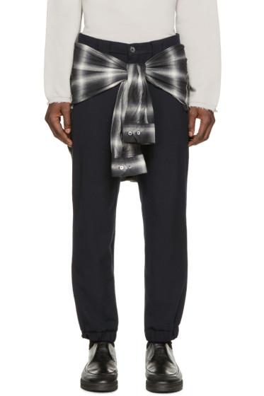 Miharayasuhiro Navy Layered Trousers