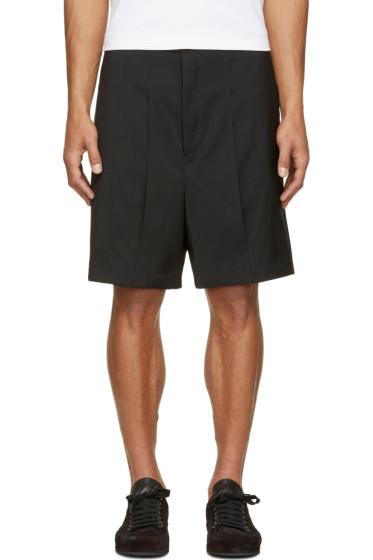 Thamanyah Black Vented Panel Shorts