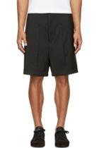 Thamanyah Black Vented Panel Shorts