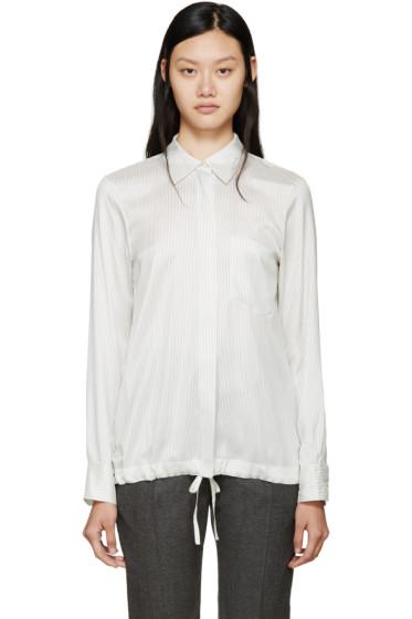Jil Sander White And Black Virna Shirt