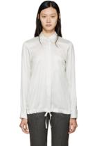 Jil Sander White And Black Virna Shirt