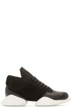 Rick Owens Black And White Island Sole Adidas By Rick Owens Sneakers