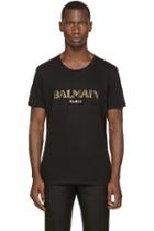 Balmain Black Logo T-shirt