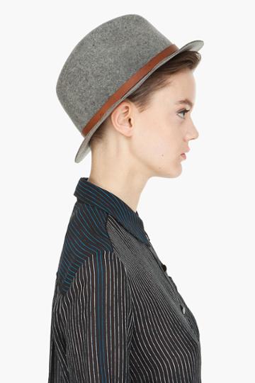 Rag And Bone Grey Wide Brim Fedora