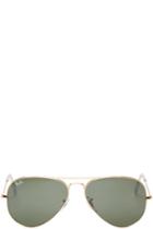 Ray-ban Green And Gold Aviator Sunglasses