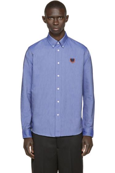 Kenzo Blue Tiger Logo Shirt