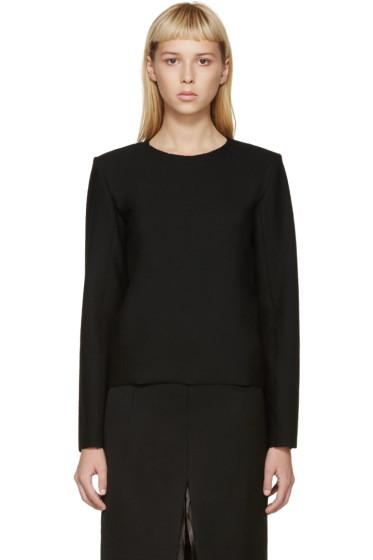 Thomas Tait Black Wool Crepe Blouse