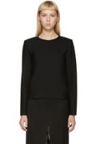 Thomas Tait Black Wool Crepe Blouse