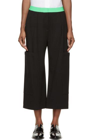 Roksanda Black And Green Colorblock Monfort Trousers