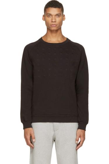 Pierre Balmain Black Covered Stud Sweatshirt