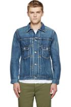Visvim Blue Denim Damaged Jacket