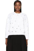 Giambattista Valli White Flower Cut-out And Embroidered Shirt