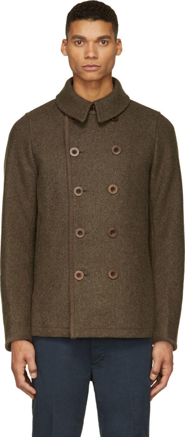 Visvim Green Wool Lieutenant Matoi Jacket