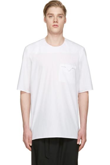 Siki Im White Poplin Minimal T-shirt