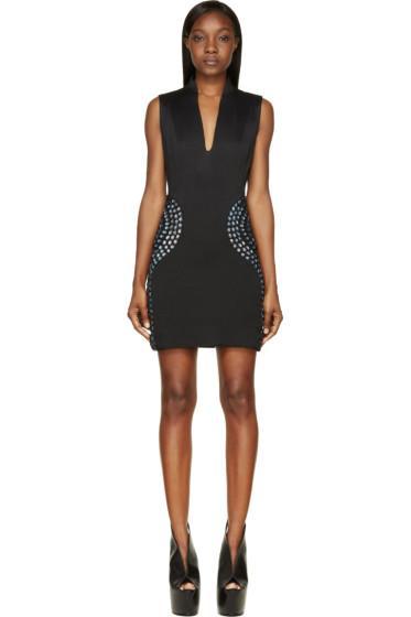 Iris Van Herpen Black Moonstone Shift Dress
