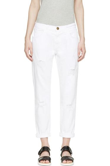 Current-elliott White Destroyed The Fling Jeans