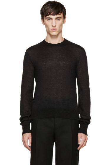 Calvin Klein Collection Black Mohair Sweater