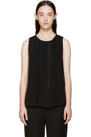 3.1 Phillip Lim Black Silk Trim Top