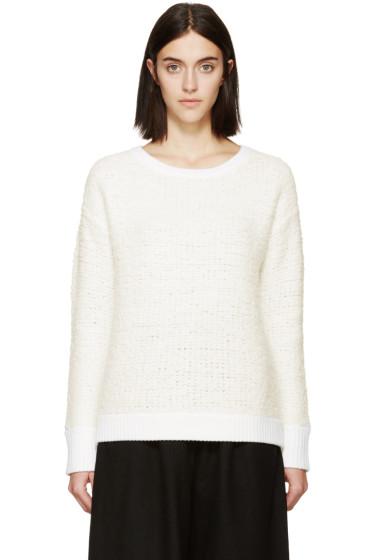 Rag And Bone Ivory Shearling Corrine Sweater