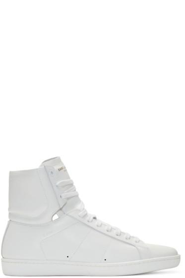 Saint Laurent White Sl-01h High-top Sneakers