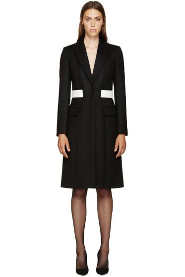 Givenchy Black Wool Belted Coat
