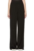 Raquel Allegra Black Crepe Trousers