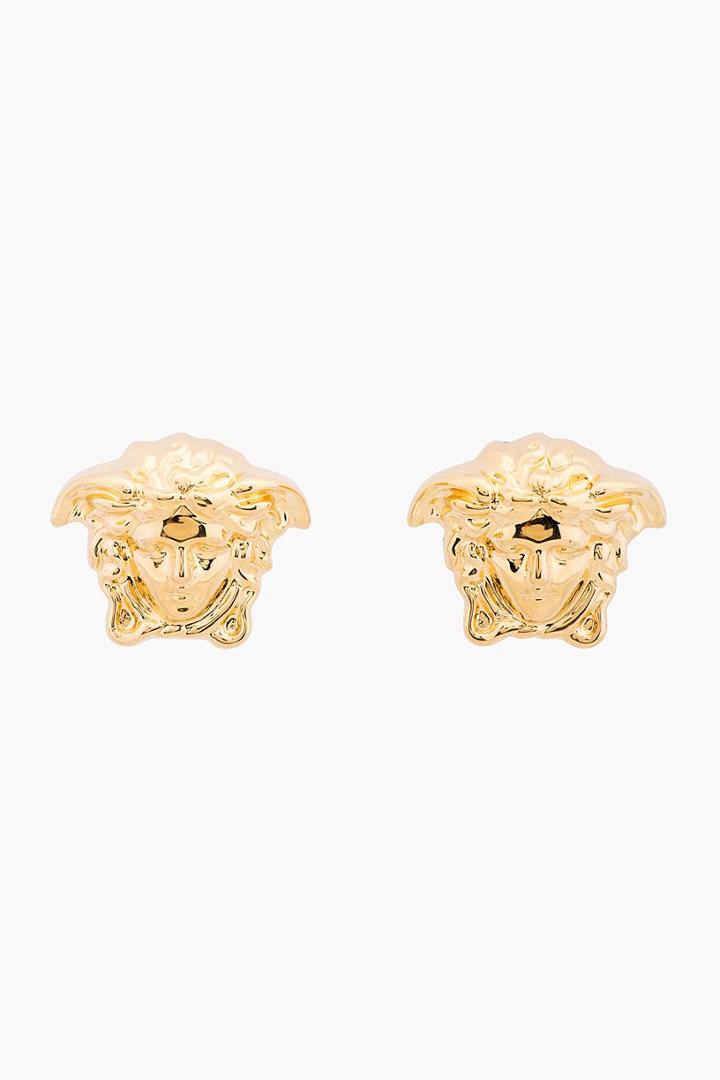 Versace Gold Medusa Stud Earrings