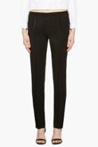 Calvin Klein Collection Black Satin Ufordyce Irise Enver Pants