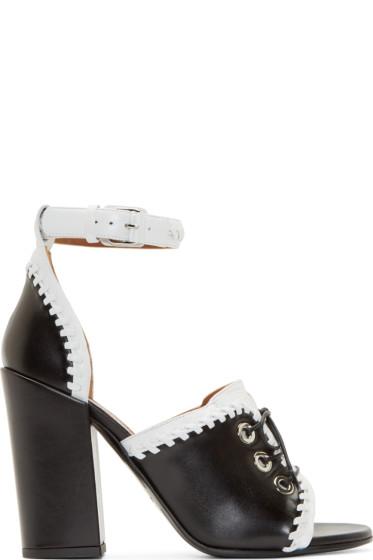 Givenchy Black Lace-up Heels