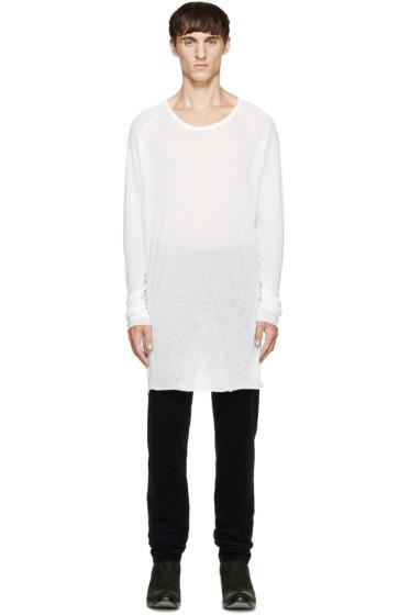 Haider Ackermann Off-white Long-sleeve T-shirt