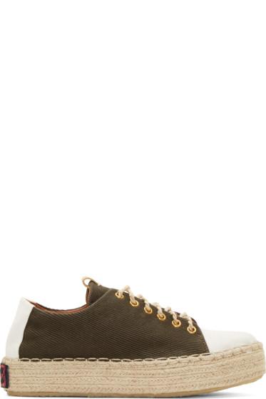Visvim Brown Prima Folk Sneakers